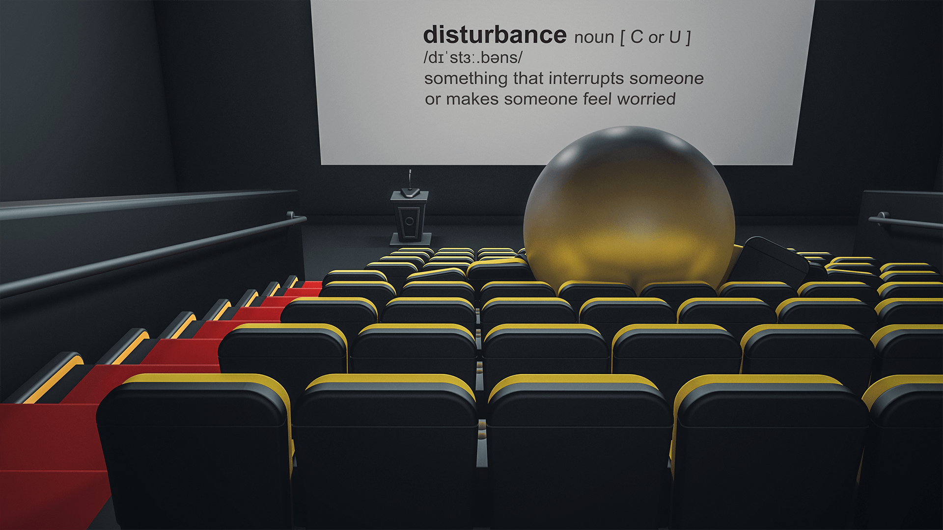 Movie Theater Disturbance Sphere by nikolae