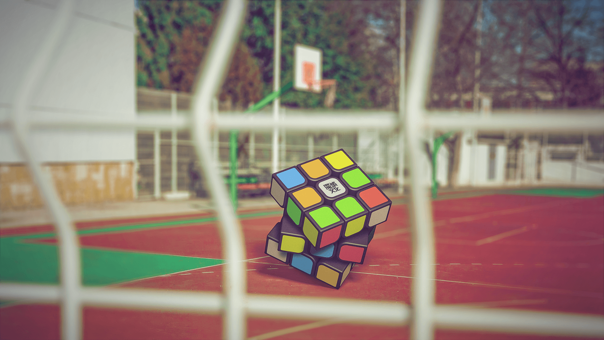 Rubiks Cube On Court by nikolae